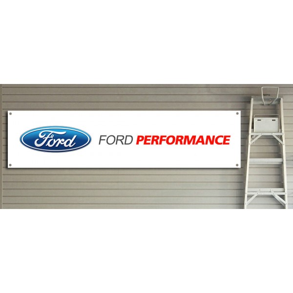Garage Banner Pvc With Eyelets Ford Performance Workshop
