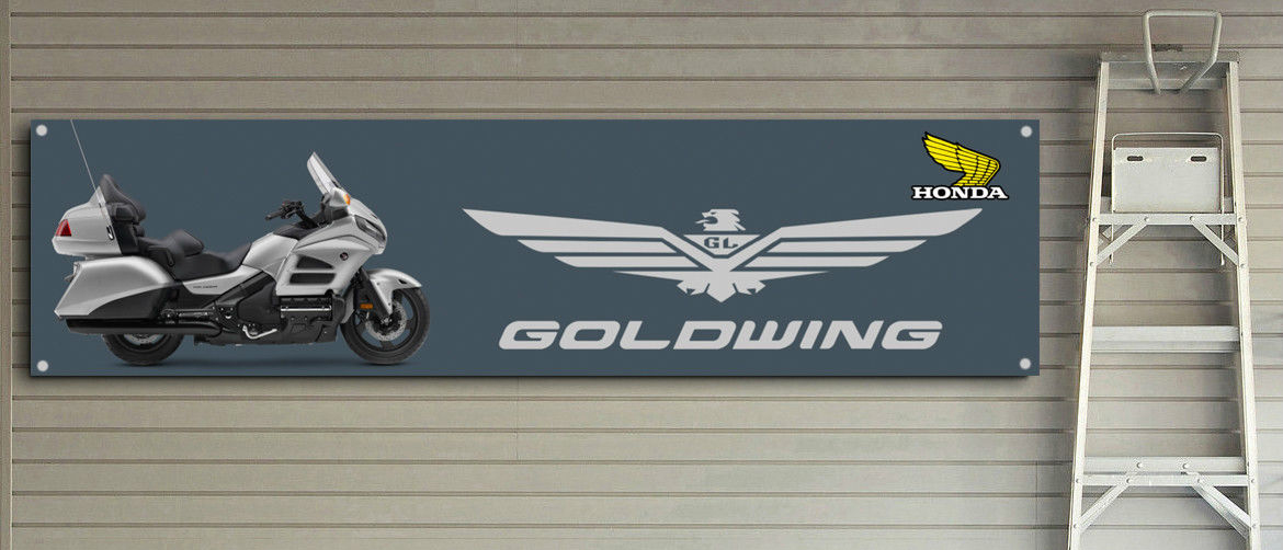 Large Size 2000mm x 500mm Honda Goldwing Banner for Workshop Garage 