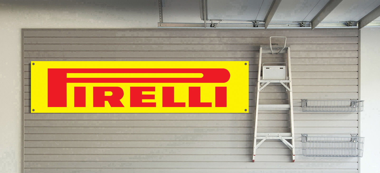 Pirelli Tyres Logo Banner Flag 2x8 ft Car Show Garage Wall Decor Sign 2021 NEW