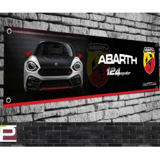 Abarth 124 Spider Garage/Workshop Banner