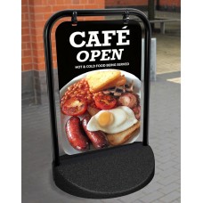 Cafe Breakfast Swinger Pavement Stand