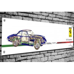 Ferrari 500 Superfast Cutaway Garage/Workshop Banner