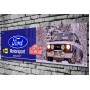 Ford Escort MK 2 1800 Rally Car Garage/Workshop Banner