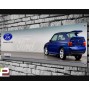 Ford Escort Cosworth Blue Garage/Workshop Banner