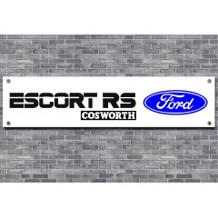 Ford Escort RS Cosworth Logo Garage Banner