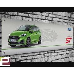 Ford Fiesta Mk8 ST (green) Garage/Workshop Banner
