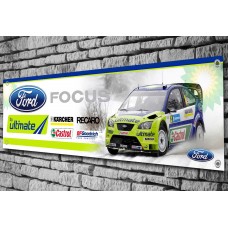 Ford Focus RS BP Ultimate Rally Car Garage/Workshop Banner