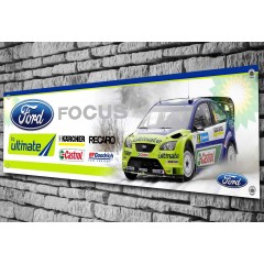 Ford Focus RS BP Ultimate Rally Car Garage/Workshop Banner