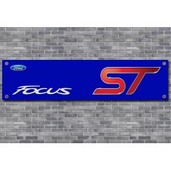 Ford Focus Mk3 ST Blue Logo Garage/Workshop Banner