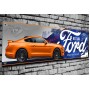 Ford Mustang (orange) Garage/Workshop Banner