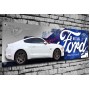Ford Mustang (white) Garage/Workshop Banner