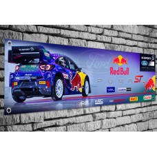 Ford Puma 2022 WRC Rally Car Garage/Workshop Banner