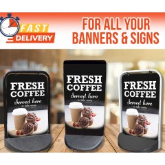 Coffee/Cake Takeaway Pavement Stand/Sign