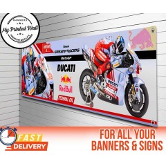 Gresini Racing Team 2023 Alex Marquez Moto GP Banner for Garage, Workshop