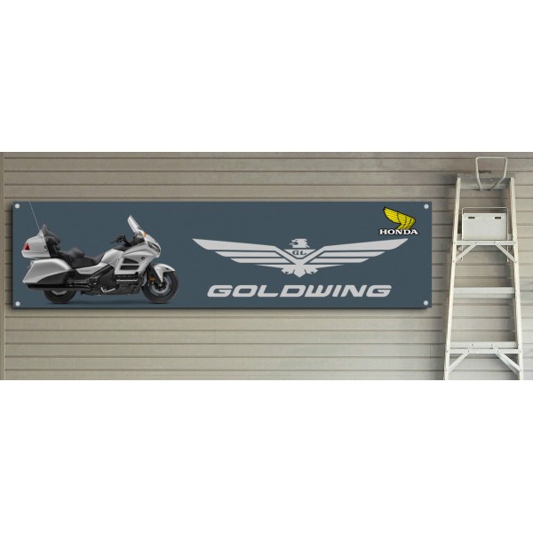 Large Size 2000mm x 500mm Honda Goldwing Banner for Workshop Garage 