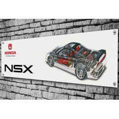 Honda NSX Cutaway Garage Banner