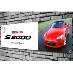 Honda S2000 (red) Garage Banner