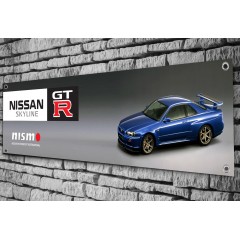 Nissan Skyline GT-R R34 Garage Banner