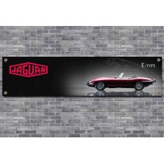 Jaguar E-Type Car Garage/Workshop Banner