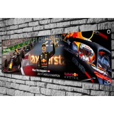 Max Verstappen 2021 F1 World Champion Banner