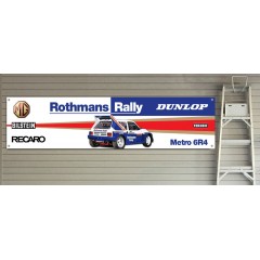 MG Metro 6R4 Rothmans Garage/Workshop Banner