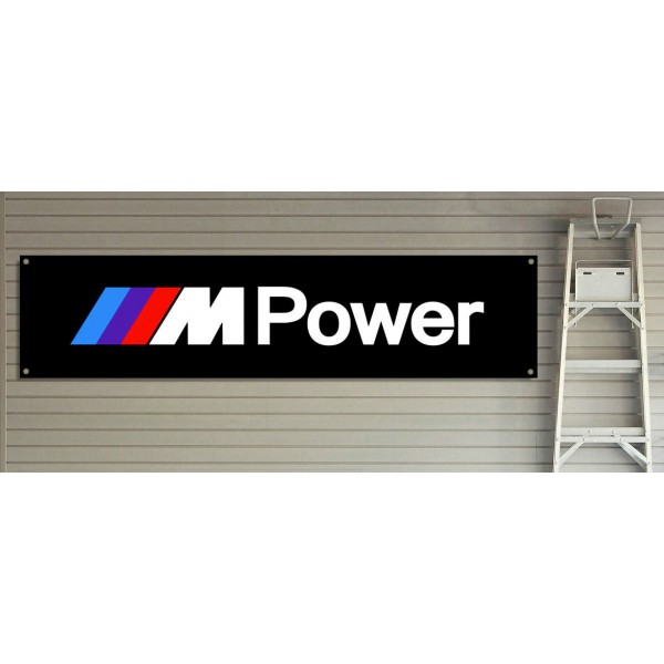 EXTRA LARGE BMW M POWER Der starkste Buchstabe der Welt Workshop Garage Banner 