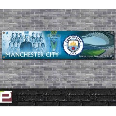 Manchester City Football Club Premier League Champions Banner