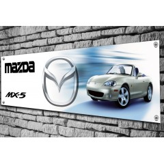 Mazda MX5 Mk2 (green) Garage Banner