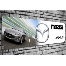 Mazda MX5 Mk3 (grey) Garage Banner