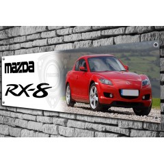Mazda RX8 (red) Garage Banner