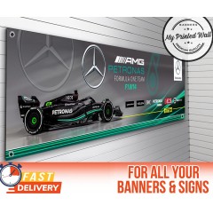 Mercedes AMG Petronas GP F1 Team 2023 Garage/Workshop Banner George Russell