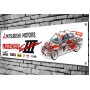 Mitsubishi Lancer Evo 3 WRC Cutaway Garage Banner