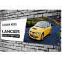 Mitsubishi Lancer Evo 8 (yellow) Garage Banner