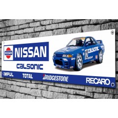 Nissan Calsonic Skyline Garage/Workshop Banner