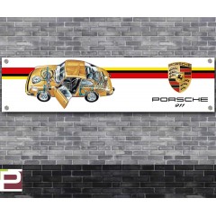 Porsche 1972 911 Cutaway Banner