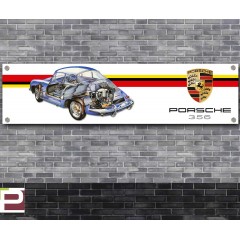 Porsche 356 Cutaway Banner