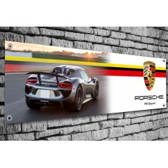 Porsche 918 Spyder Garage Banner