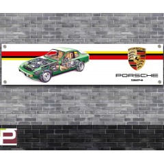 Porsche 924 Cutaway Banner