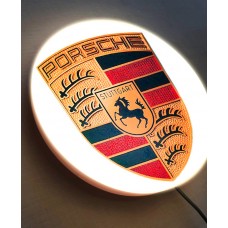 Porsche LED Illuminated Wall Sign