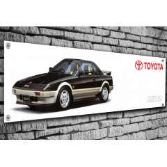 Toyota MR2 Mk1 (black) Garage Banner